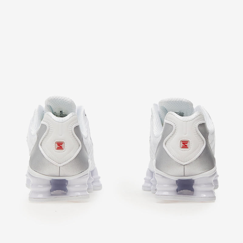 Nike Shox TL White Metallic Silver Max Orange (Women's)
