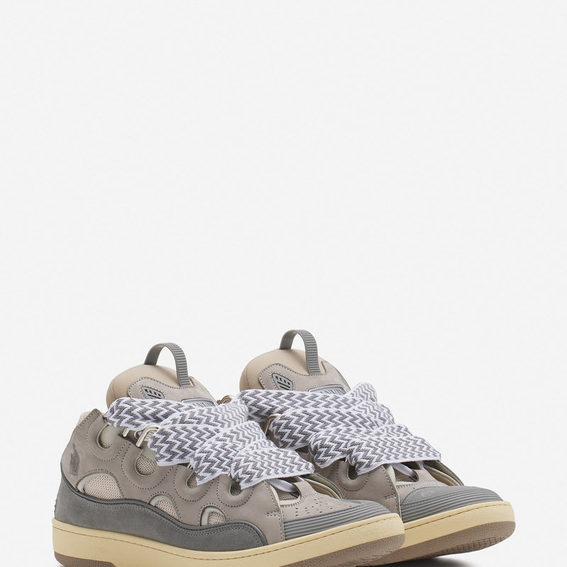 LANVIN LEATHER CURB GRIS