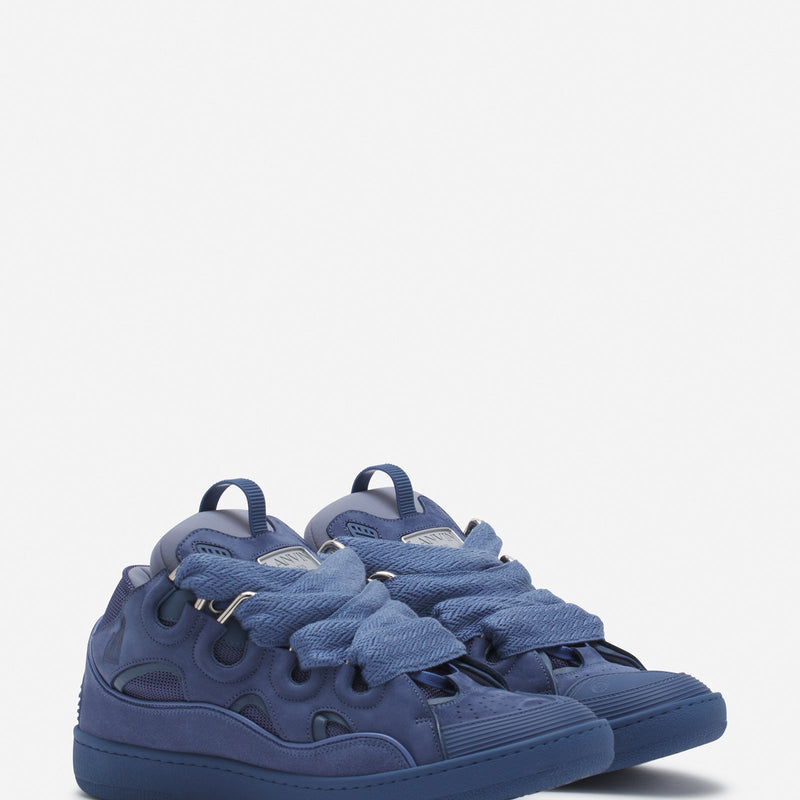 LANVIN LEATHER CURB BLEU MARINE