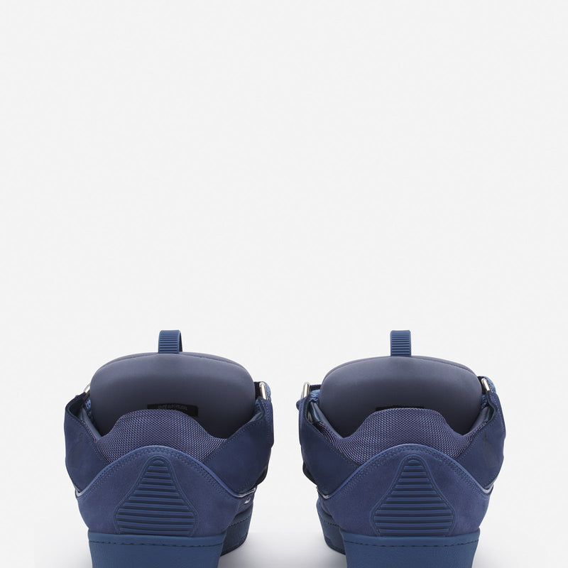 LANVIN LEATHER CURB BLEU MARINE