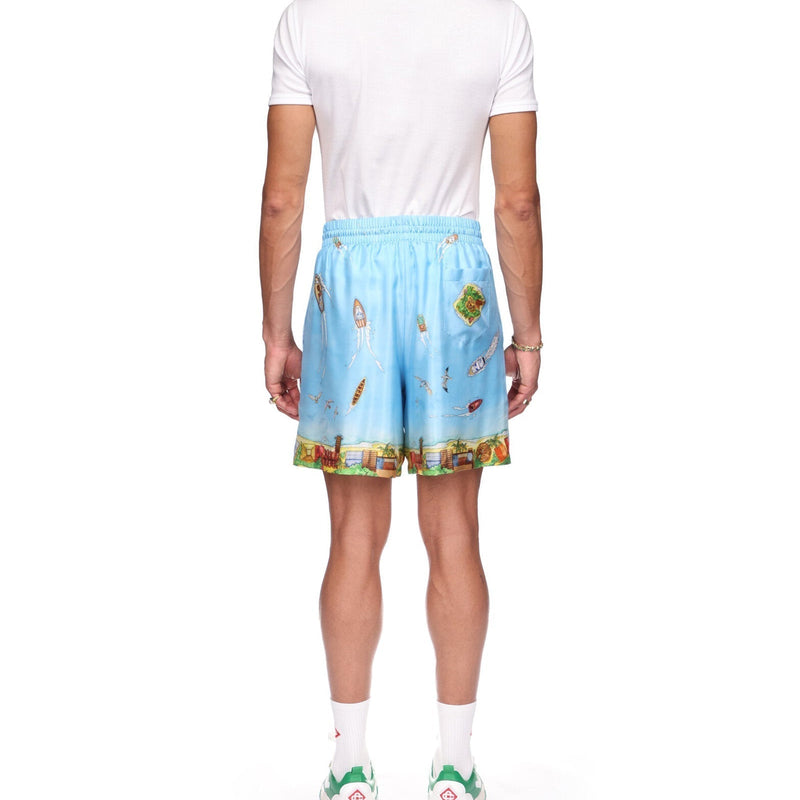 Maison Sur Piloti Silk Shorts