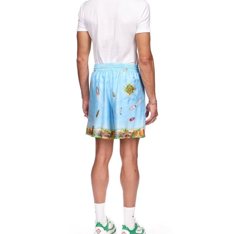Maison Sur Piloti Silk Shorts