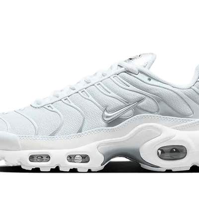 Nike® Air Max Plus White Metallic Silver